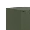vidaXL TV Cabinet Olive Green Steel Medium TV Cabinet Rectangular