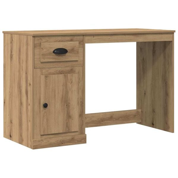 vidaXL Desk Artisan Oak 19.69 x 45.28 x 29.53 in Engineered Wood
