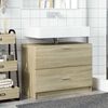 vidaXL Sink Cabinet Sonoma Oak Engineered Wood Medium Sink Cabinet