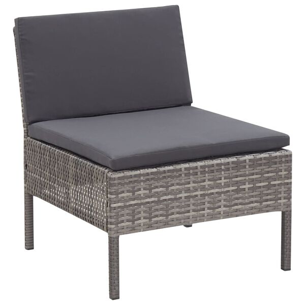 vidaXL Garden Lounge Set Grey