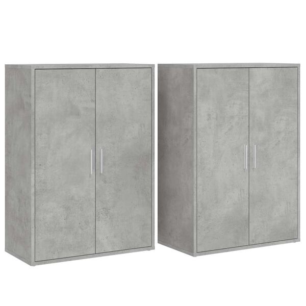 vidaXL Sideboard Concrete Grey Engineered Wood Standard Sideboard
