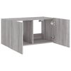 vidaXL TV Wall Cabinet Grey sonoma Engineered wood 31.5 x 13.8 x 16.1 in
