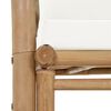 vidaXL Bench Sofa Natural Bamboo Bamboo Standard Durable Outdoor Bench