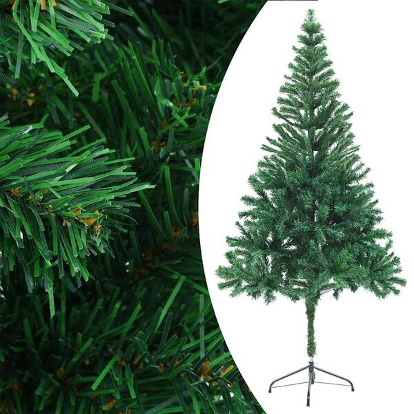 vidaXL Christmas Tree Green PVC, plastic 70.9 in Christmas Tree