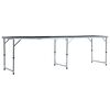vidaXL Beer Pong Table Black Aluminum Large Foldable Beer Pong Table