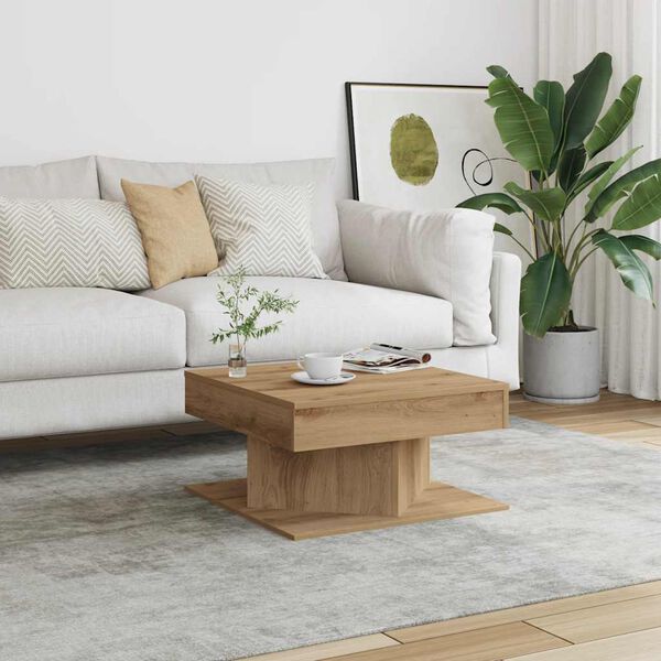vidaXL Coffee Table Artisan Oak Engineered Wood Small Coffee Table