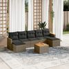vidaXL Garden Sofa Set Gray