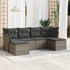 vidaXL Garden Sofa Set Grey