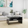 vidaXL Coffee Table Gray Engineered wood Compact Coffee Table