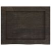 vidaXL Bathroom Countertop Dark Brown 15.7 x 11.8 x (0.8-2.4) " Treated Solid Wood