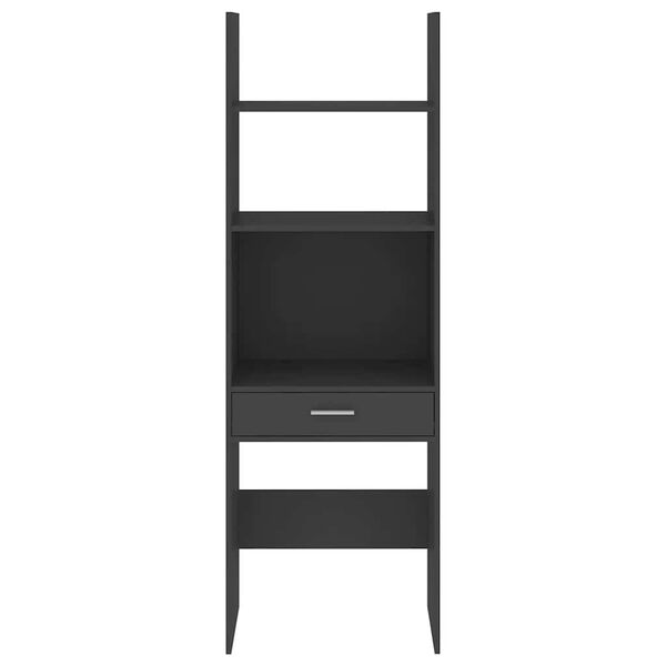 vidaXL Book Cabinet Grey Engineered wood Medium Book Cabinet