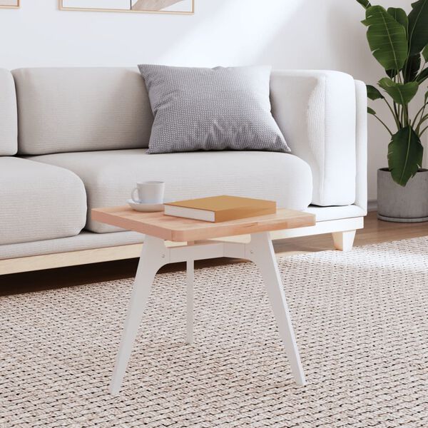 vidaXL Table Top Natural Beech Solid beech wood 15.7x15.7 in