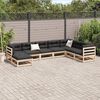 vidaXL Garden Sofa Set Natural wood Solid pine wood Large Modular
