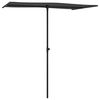vidaXL Garden Parasol Anthracite Polyester, Aluminum 70.9 x 43.3 x 81.9 in