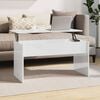 vidaXL Coffee Table High gloss white Engineered wood Medium