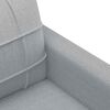 vidaXL 3-seater Sofa Light Grey Fabric (100% polyester), metal, textilene