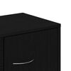 vidaXL Sideboard Black Oak 34.6x11.8x25.2" Engineered Wood