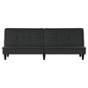 vidaXL Sofa Bed Black Fabric