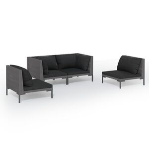 vidaXL Garden Lounge Set Dark Grey