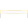 vidaXL Badminton Net Yellow and Black 236.2"x61" PE Fabric