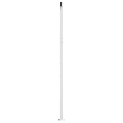 vidaXL Awning Post Set White 236.2"x96.5" Iron