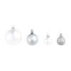 vidaXL Christmas Ball Set of 100 Silver, Gold Plastic