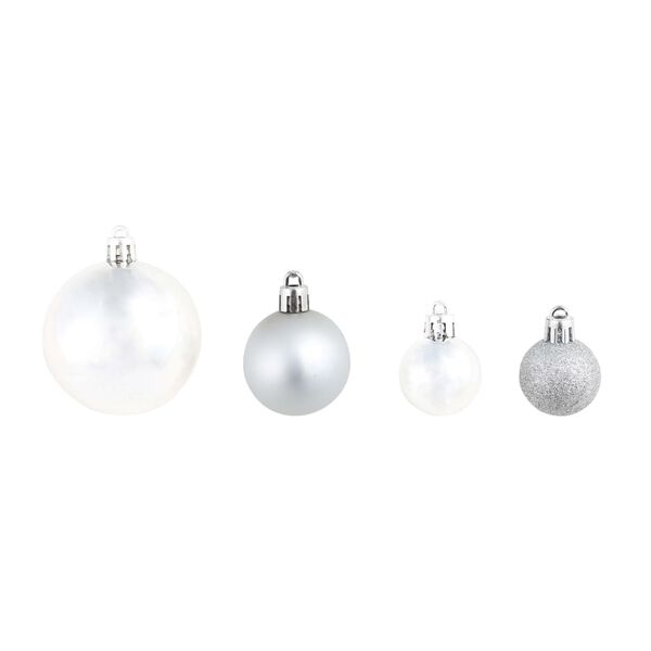 vidaXL Christmas Ball Set of 100 Silver, Gold Plastic