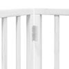 vidaXL Dog Gate Set of 4 White Poplar Wood Foldable Dog Gate