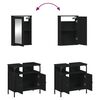 vidaXL Bathroom Furniture Set Black