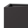 vidaXL Garden Planter Black Steel Medium Durable Garden Planter
