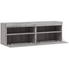 vidaXL TV Wall Cabinet Set of 2 Grey Sonoma Engineered wood Medium