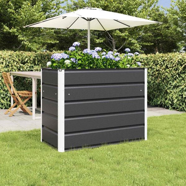 vidaXL Planter Anthracite 480 x 50 x 45 cm Galvanised Steel