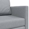 vidaXL Sofa Bed Light Grey 48.82 x 27.95 x 30.71 in Velvet