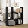 vidaXL Room Divider Bookcase Black Engineered wood Medium