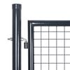 vidaXL Mesh Garden Gate Galvanised Steel 118.1x39.4" Grey