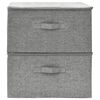 vidaXL Storage Box Set of 2 Gray