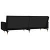 vidaXL Sofa Bed Black Velvet 86.6 x 33.3 x 27.2 in