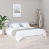 vidaXL Bed Headboard High gloss white Engineered wood Double
