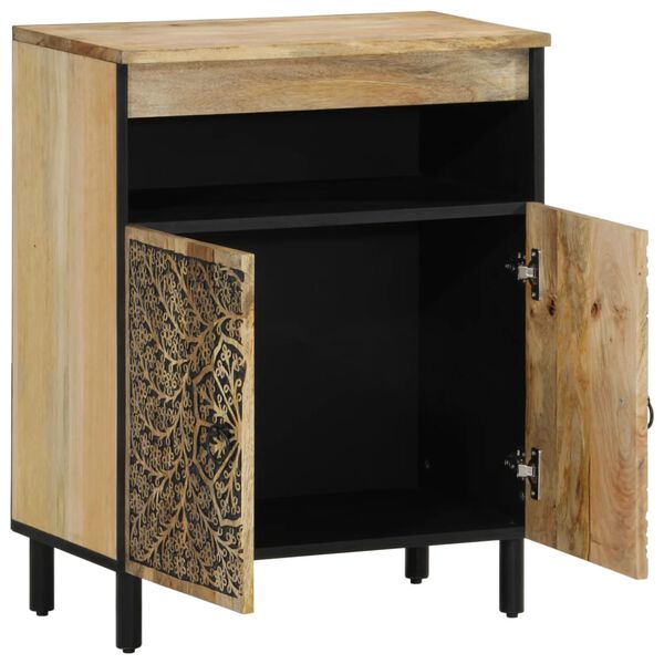 vidaXL Side Cabinet 23.6"x13"x29.5" Solid Wood Mango