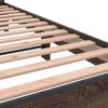 vidaXL Bed Frame Brown Oak Engineered Wood Double Durable Bed Frame