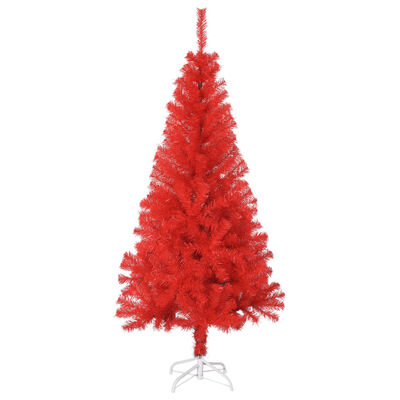 vidaXL Artificial Christmas Tree with Stand Red 4 ft PVC