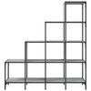 vidaXL Bookcase Grey Sonoma Engineered Wood, Metal Medium