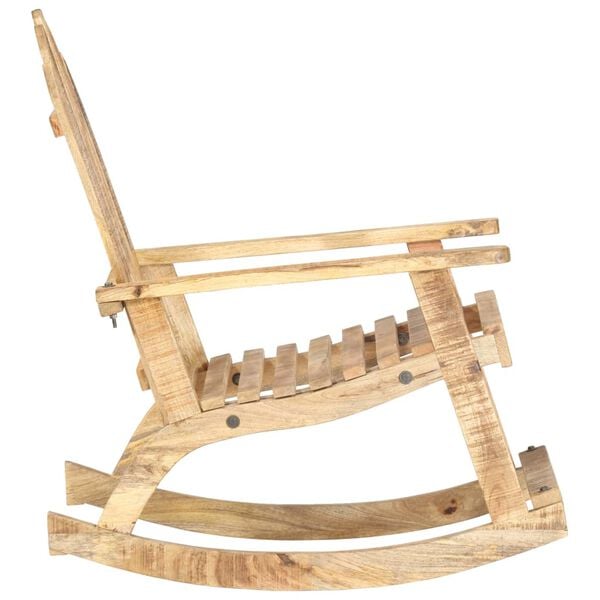 vidaXL Garden Rocking Chair Woodgrain Solid Mango Wood Standard