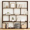vidaXL Book Cabinet Brown Oak Engineered Wood 52.0 x 11.4 x 55.7 in