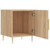 vidaXL Bedside Cabinet Set of 2 Sonoma oak Engineered wood, iron