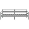 vidaXL Day Bed Grey Solid pine wood Twin