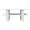 vidaXL Coffee Table White Engineered wood 40.2 x 21.7 x 16.5 in