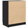 vidaXL Shoe Cabinet Black Oak 23.23 x 13.78 x 27.56 in Engineered Wood
