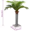 vidaXL Artificial Palm Tree Green PEVA Medium Artificial Palm Tree