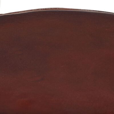 vidaXL Bar Stools 2 pcs 20.5" Real Leather